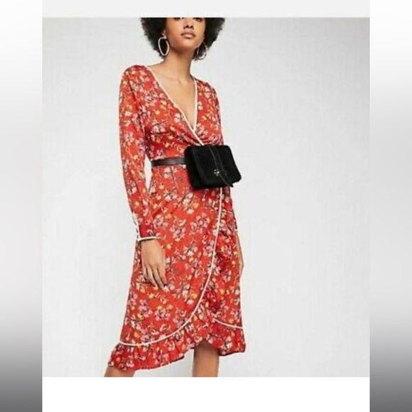 Free People Dresses & Skirts - NWT Free People Red Floral Dress